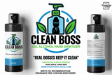 CLEAN BOSS – Gel Alcohol Hand Sanitizer (Fragrance-Free)
