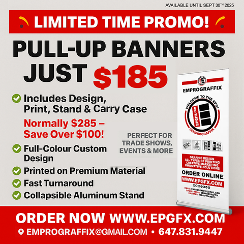 Retractable / Pull-Up Banner Set (33" x 80")