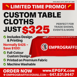 Custom Table Cloth (4 Sides)