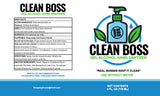 CLEAN BOSS – Gel Alcohol Hand Sanitizer (Fragrance-Free)