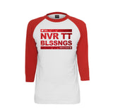 Exclusive "NEVER OUTTA BLESSINGS" Cotton T-Shirt (Inventory Clear Out)