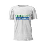 Dj Working - Keep Area Clear Short Sleeve T-Shirt