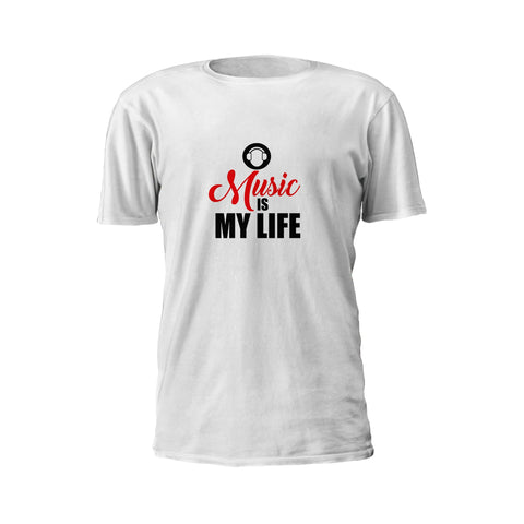 Music Is My Life Short Sleeve T-Shirt - GET FRESH MARKETPLACE